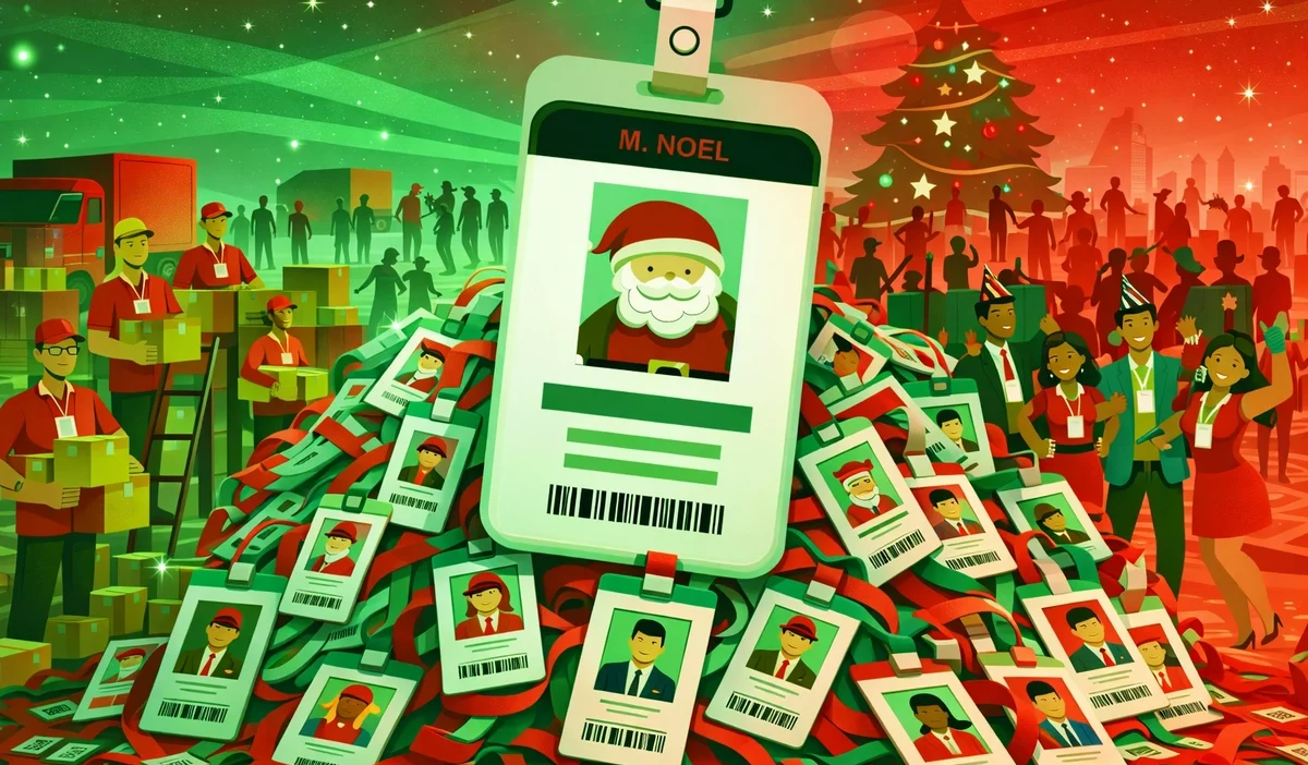 noël badge d'accès