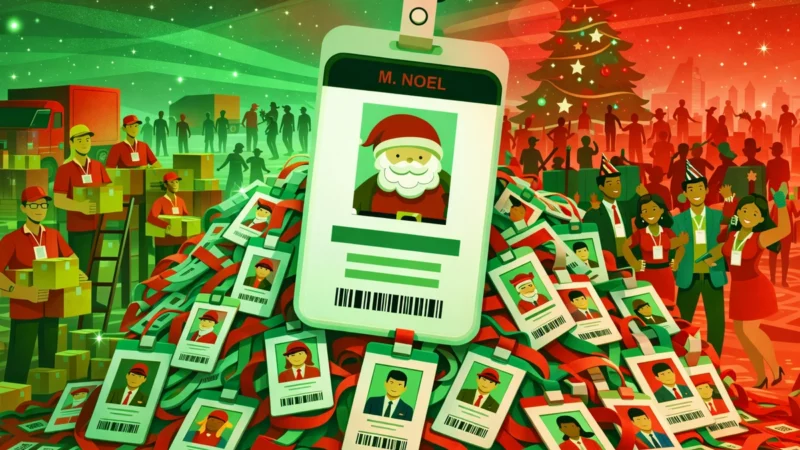 noël badge d'accès