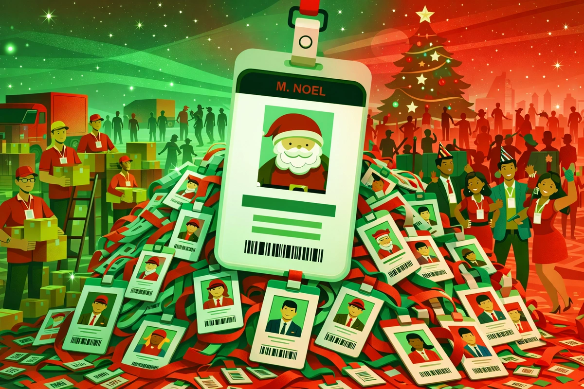 noël badge d'accès