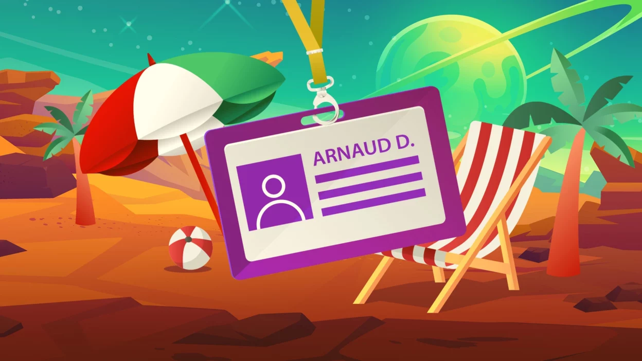 Badge d'accès l'été en entreprise
